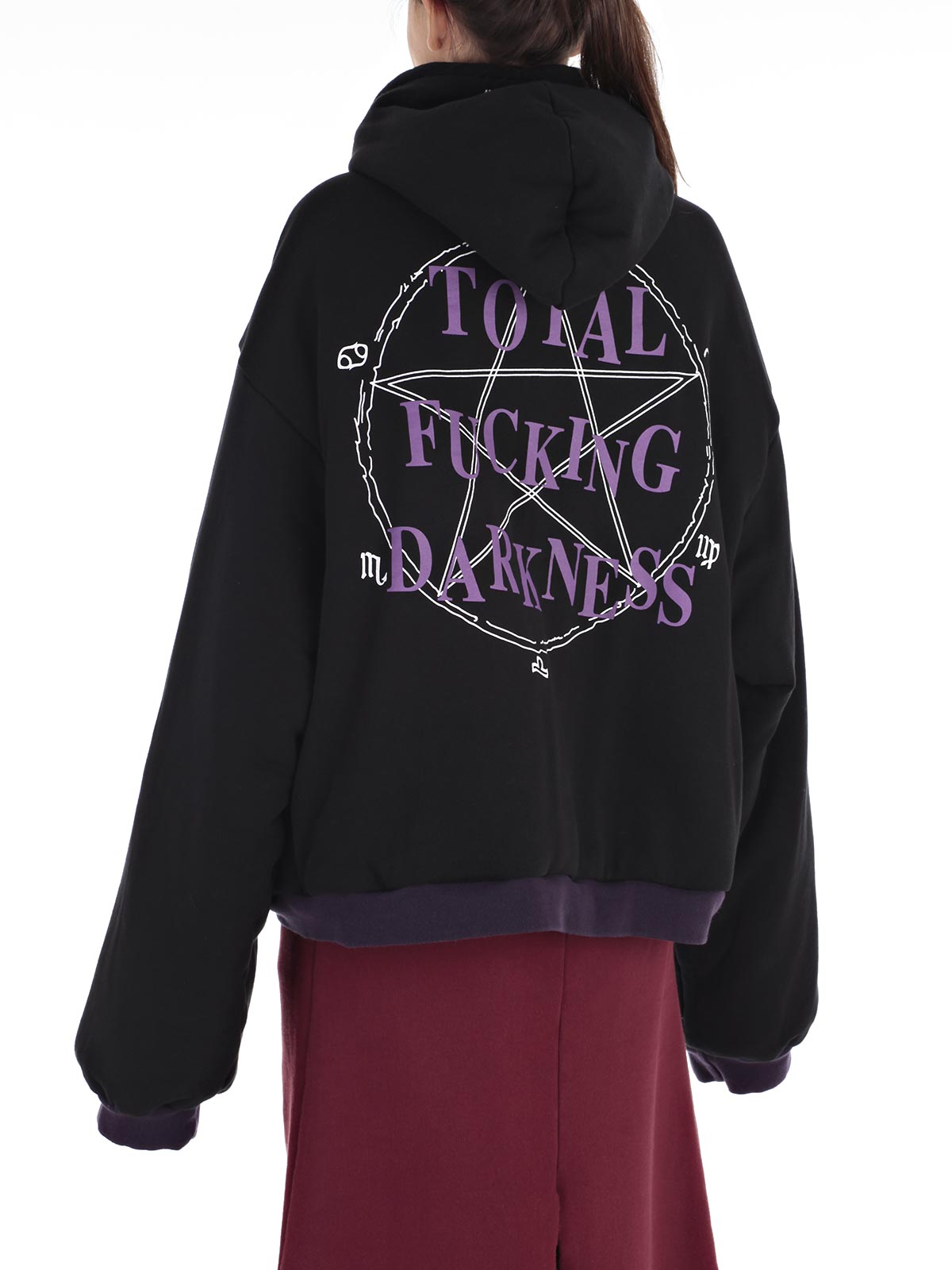 vetements purple hoodie