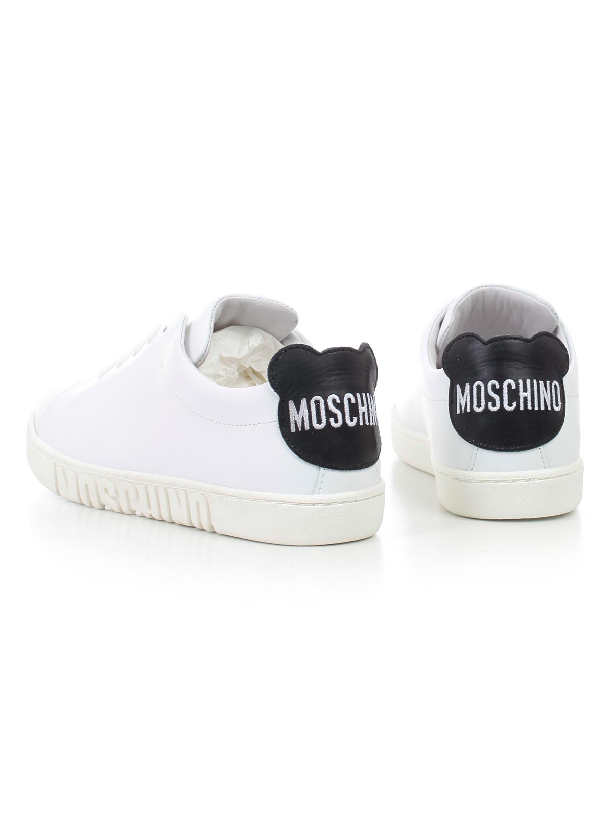 white moschino shoes