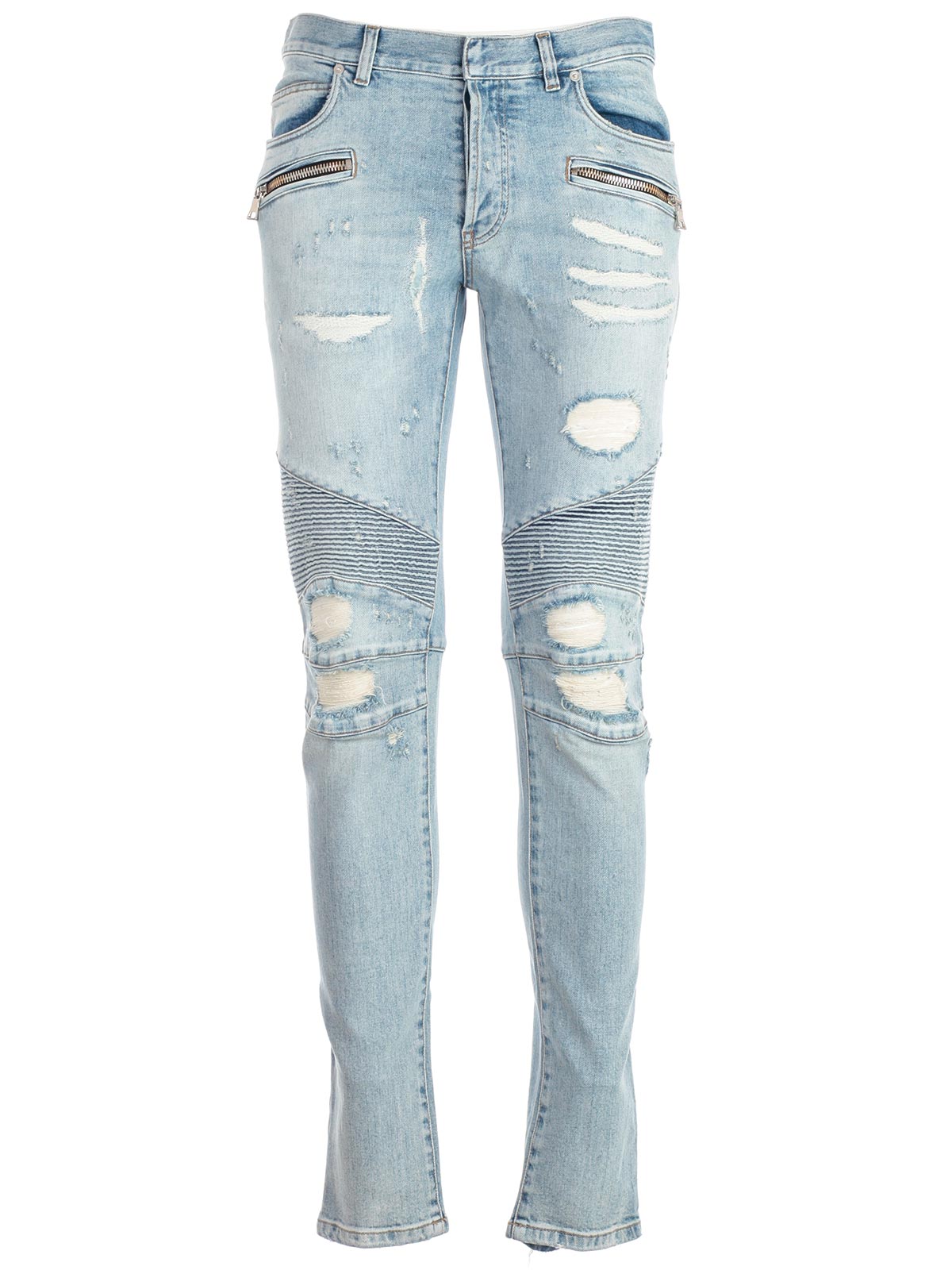 light blue balmain jeans